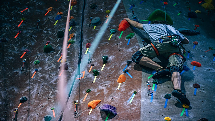 Rock climbing walls in Shanghai